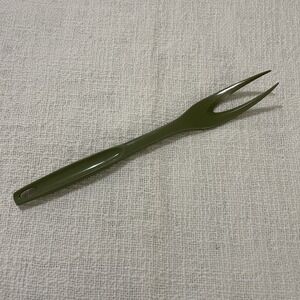 Foley Nylon Plastic Serving Fork  Avocado Green 11" Vintage Retro